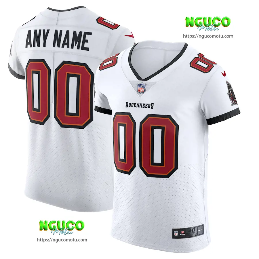  tampa bay buccaneers white vapor elite custom jersey